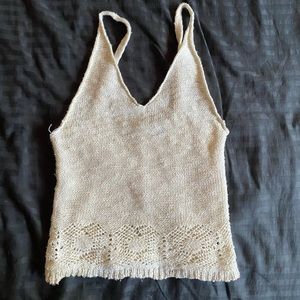 brandy melville crochet tank